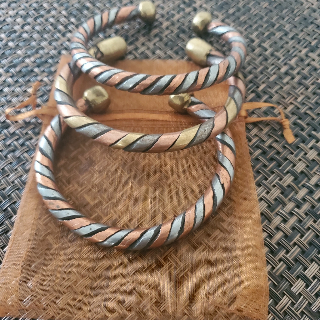 Copper Bracelets Set